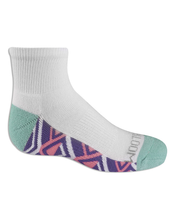 New Fruit of the Loom Girl/'s Active Cushioned Ankle Socks Pack of 6