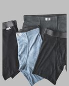 Men's Crafted Comfort Black Heather Boxer Brief Extended Sizes, 3 Pack ASSORTED