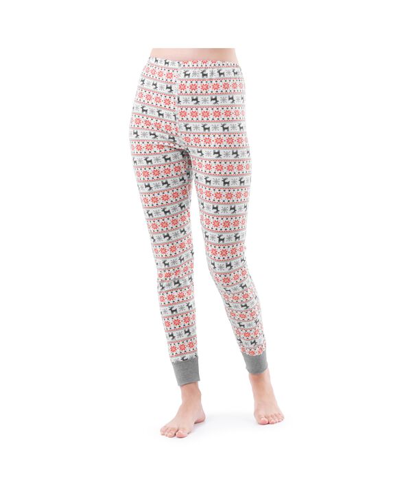 Fruit of the Loom Women's Waffle Crew Top and Pant, 2-Piece Pajama Set