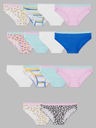 Girls'Eversoft® Bikini Underwear, Assorted 14 Pack 
