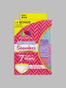 Girls' Seamless Brief Underwear, Assorted 6+1 Bonus Pack 