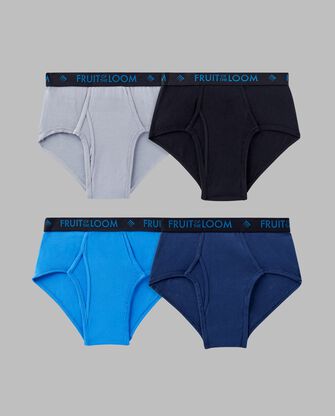 Men's Breathable Cotton Micro-Mesh Briefs, Assorted 4 Pack 