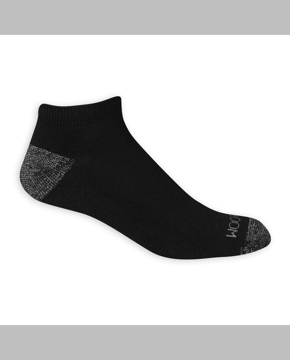 Men's Dual Defense®Low Cut Socks, 12 Pack, Size 6-12 BLACK/GREY