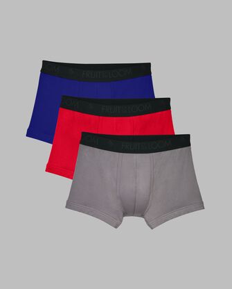 Men's Breathable Micro-Mesh Short Leg Boxer Briefs, 2XL Assorted 3 Pack 