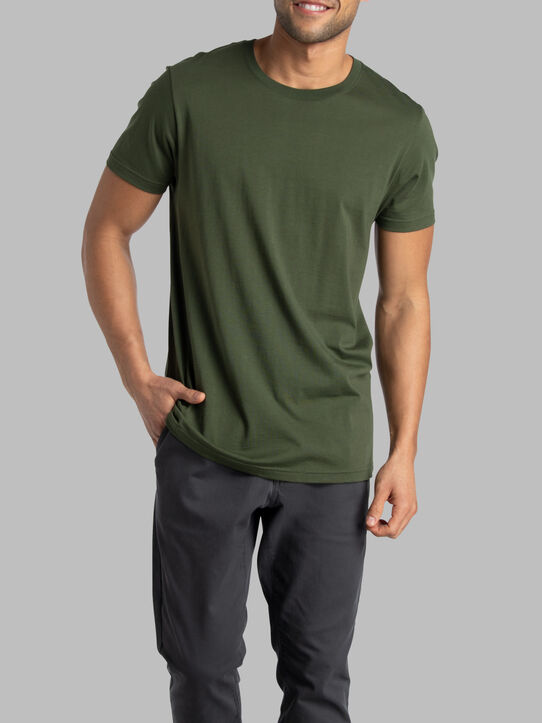 Men's Crafted Comfort Artisan Tee™ Crew T-Shirt Military Green