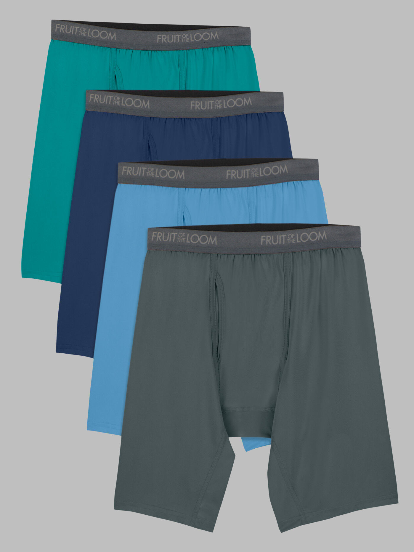Men s Micro Stretch Assorted Long Leg Boxer Briefs 4 Pack