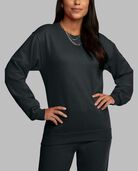 Eversoft® Fleece Crew Sweatshirt, Extended Sizes, 1 Pack Black Heather