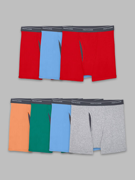 Boys'Eversoft®  CoolZone® Boxer Briefs, Assorted 7 Pack ASSORTED