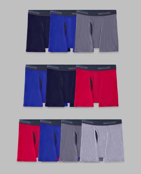 Boys' Eversoft® CoolZone® Assorted Boxer Brief, 7+3 Bonus Pack ASSORTED