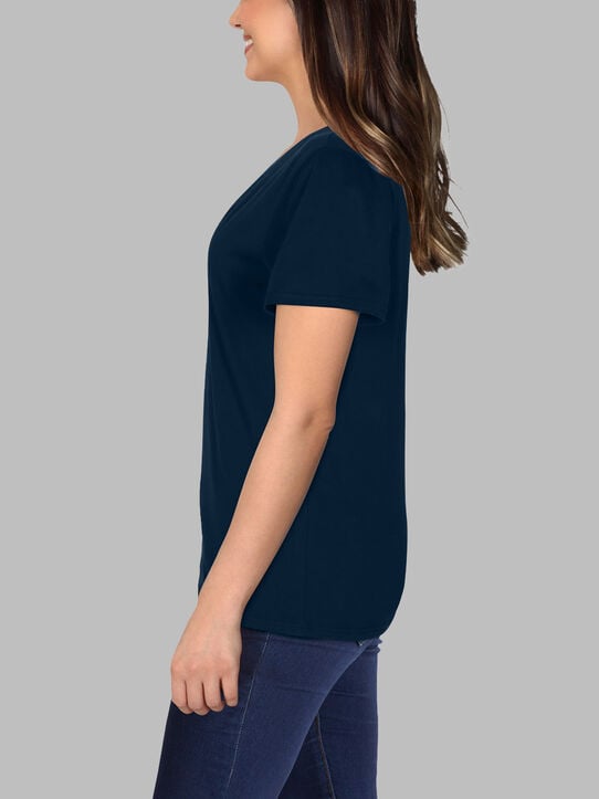 Women's Crafted Comfort Artisan Tee™ V-Neck T-Shirt Navy Nights