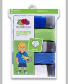 Toddler Boys' Fashion Briefs, Assorted 5 Pack ASSORTED