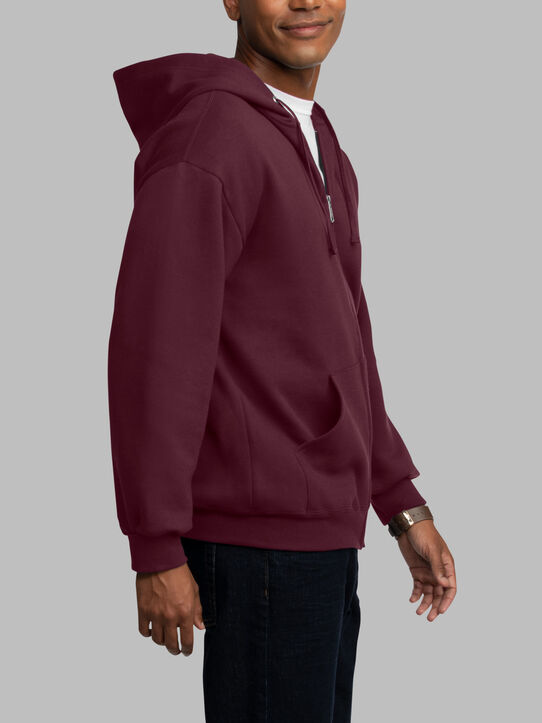 Eversoft® Fleece Full Zip Hoodie Sweatshirt Maroon