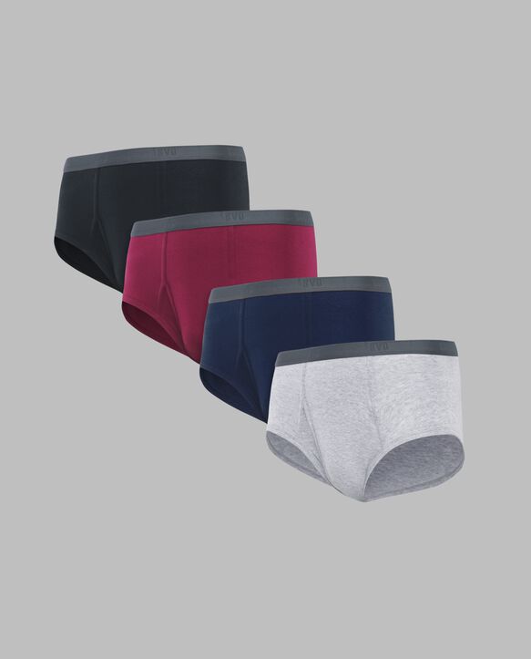 BVD® Men's Fashion Briefs, Assorted 4 Pack Assorted