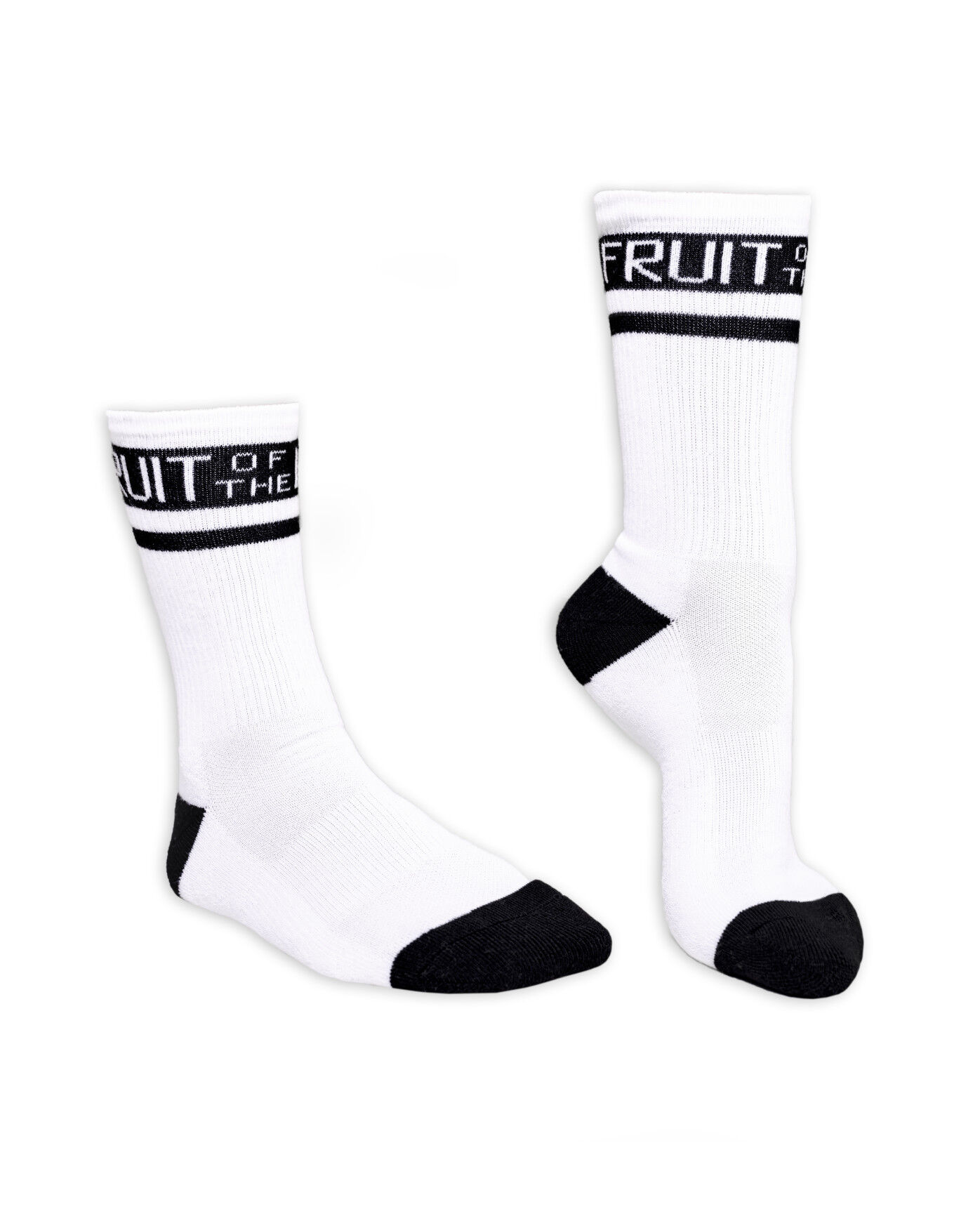 12-16 FRUIT OF THE LOOM K9021W6US-12-SP Crew Sock White PK6 Mens