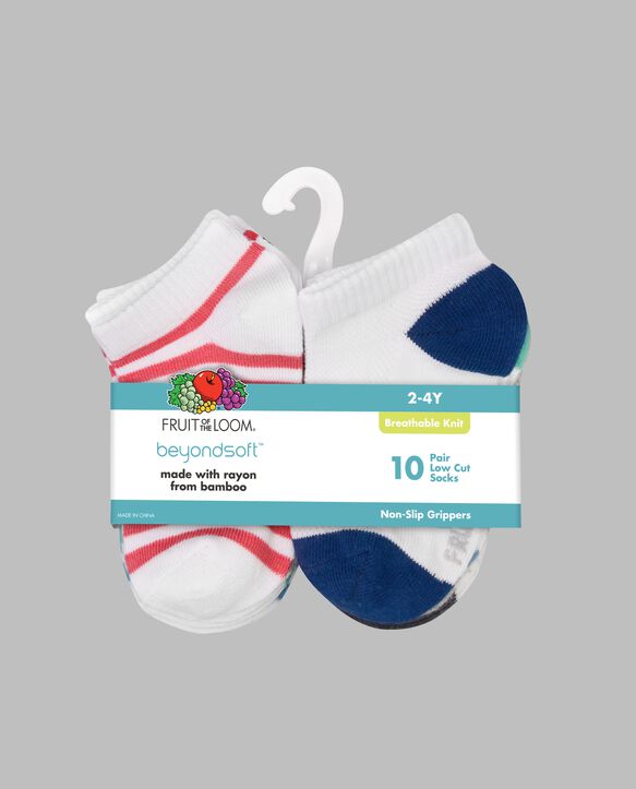 Baby Boys' Beyondsoft® Breathable Socks, Striped 10 Pack ASSORTED