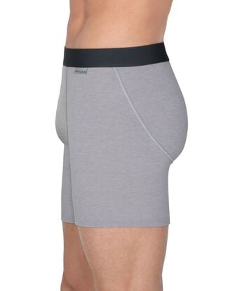 Men's Crafted Comfort  Black Heather Boxer Brief, 3 Pack, Extended Sizes 