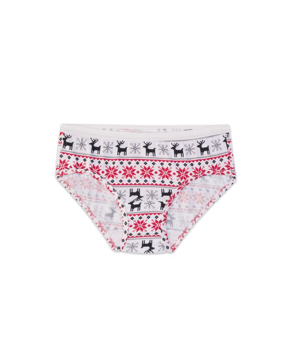 Fruit of the Loom Girls Holiday  Hipster Underwear, 3 Pack ASSORTED