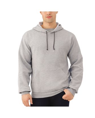 Big Men's Fleece Pullover Hoodie Sweatshirt, 1 Pack Steel Grey Heather
