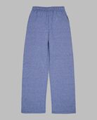 Boys' Fleece Open Bottom Sweatpants Blue Stripe