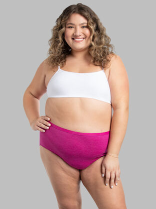 Women's Plus Size Fit For Me Brief Underwear (6 Pack) by Fruit of