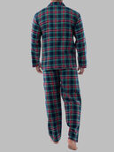 Fruit of the Loom Men's Flannel Pajama, 2 Piece Set NAVY PLAID