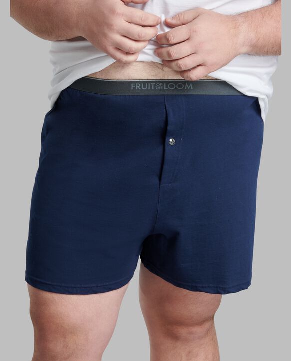 Big Men's Knit Boxers, Assorted 6 Pack Assorted