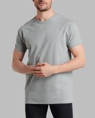 Men's Premium Undershirt, Black and Gray 4 Pack Black and Gray