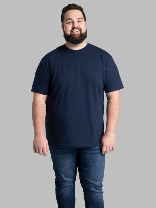 Big Men's Eversoft® Short Sleeve Crew T-Shirt Navy