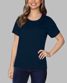 Women's Crafted Comfort Artisan Tee™ Crew T-Shirt, 1 Pack Navy Nights