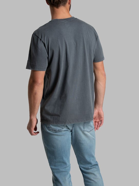 Fruit of the Loom Garment Dyed Crew T-Shirt Charcoal