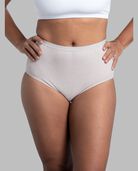 Women's Body Tone Cotton Brief Panty, Assorted 10 Pack ASSORTED