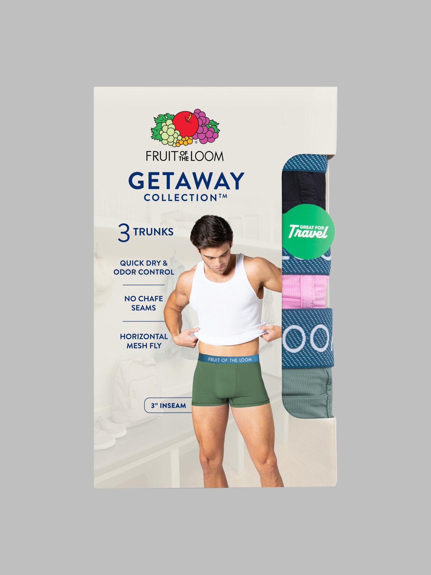 Men s Getaway Collection Trunk Assorted 3 Pack