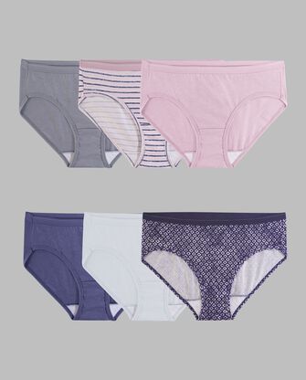 Women's Assorted  Hipster Underwear, 6 Pack 