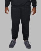 Big Men's Eversoft® Fleece Elastic Bottom Sweatpants Black Heather