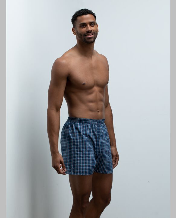 BVD® Men's Boxers, Tartan 4 Pack Assorted