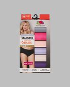 Women's 360 Stretch Seamless Low-Rise Brief Panty, Assorted 6 Pack ASST