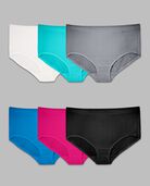 Women's Plus Fit for Me® Breathable Micro-Mesh Brief Panty, Assorted 6 Pack Assorted