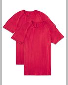 Big Men's Short Sleeve EverLight™ Raglan T-Shirt, 2 Pack True Red