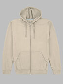 EverSoft®  Fleece Full Zip Hoodie Sweatshirt, Extended Sizes Khaki Heather