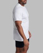Tall Men's Short Sleeve Crew T-Shirt, White 3 Pack White