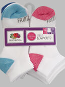 Girls' Sport Lowcut Socks, 10 Pack WHITE