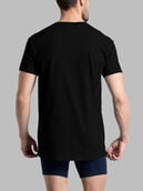 Men's Short Sleeve Crew T-Shirt, Black 6 Pack Black
