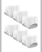 BVD® Men's Cotton Briefs, White 6 Pack WHITE