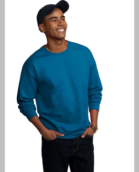 Eversoft® Fleece Crew Sweatshirt, Extended Sizes Blue
