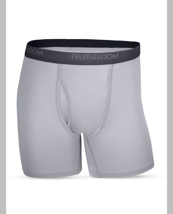 Men's Micro-Stretch Boxer Briefs, 2XL Black and Gray 4 Pack Assorted