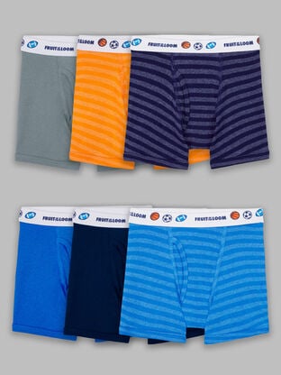 Toddler Boys'Eversoft®  Boxer Briefs, Assorted 6 Pack 