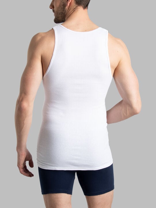 Men's Cotton A-Shirt, White 3 Pack White