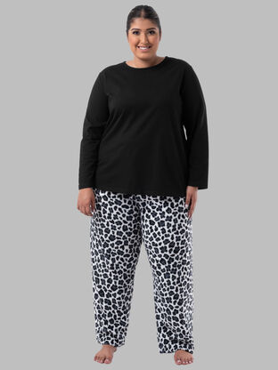 Women's Plus Fit for Me®Fleece Top and Bottom, 