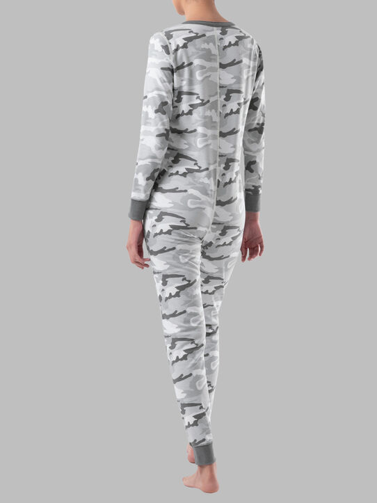 Women's Waffle Unionsuit SPRING FOG CAMO