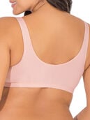 Women's Beyond Soft Front Closure Cotton Bra, 3-Pack BLUSHING ROSE/GREY HEATHER/WHITE
